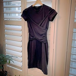 ATM fitted black dress XS